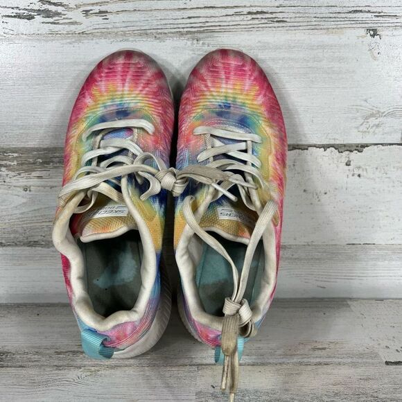 Skechers Women Bobs Squad Hazy Daisy 117030 Multicolor Running Shoes Sneaker 7.5 - Picture 6 of 8